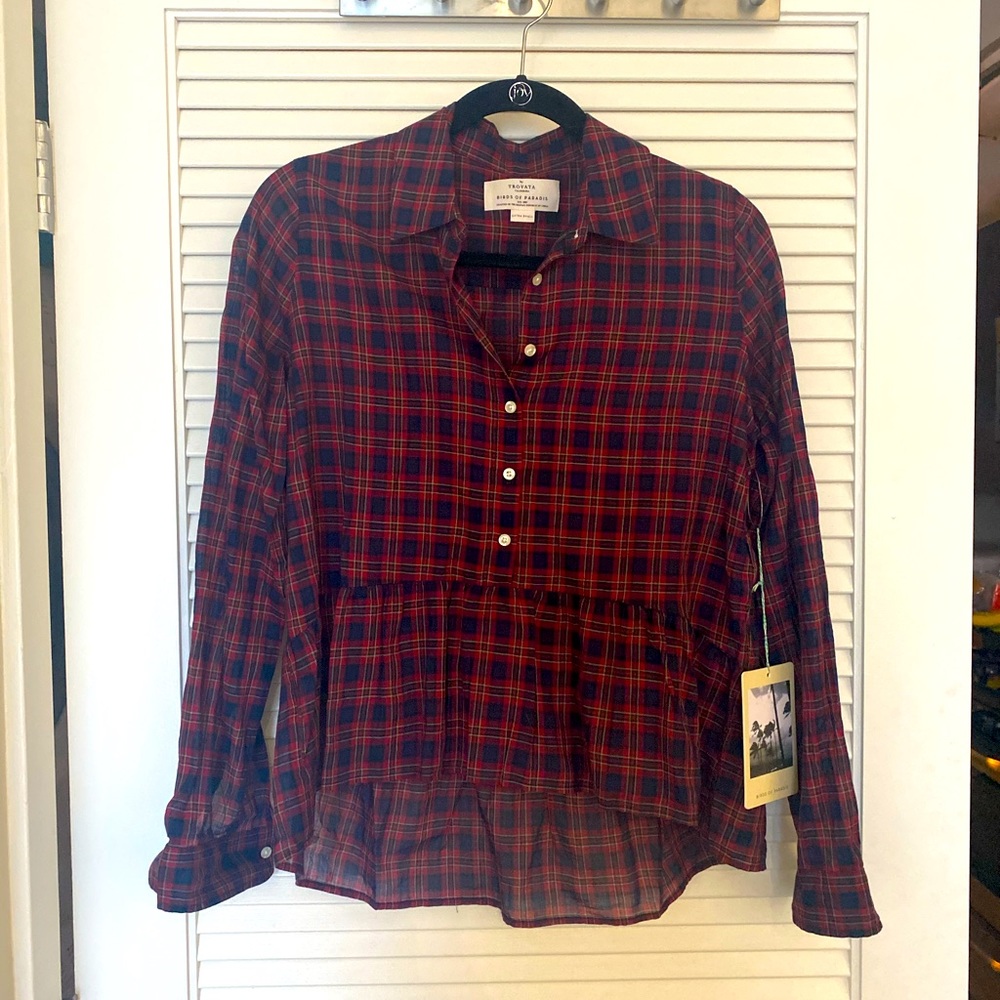 Trovata Birds of Paradis Flare Flannel